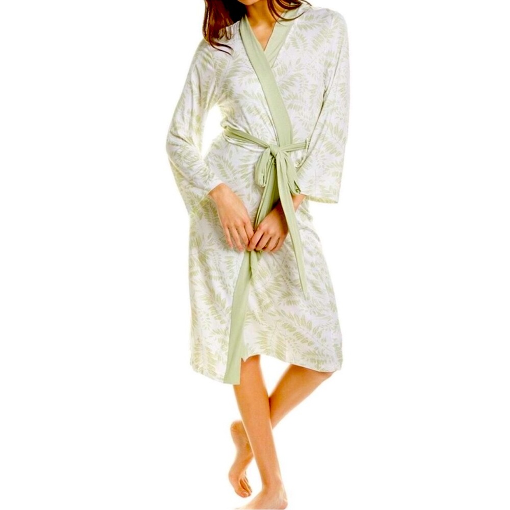 Hale Bob Green Mid-Length Robe -
(NWT), Size M